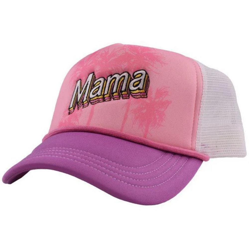 New Simply Southern MAMA Trucker Hat Baseball Cap Pink Purple Retro